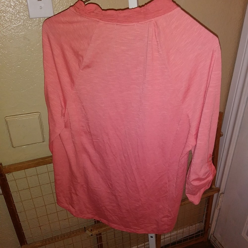 Pink and flower embroidery cover